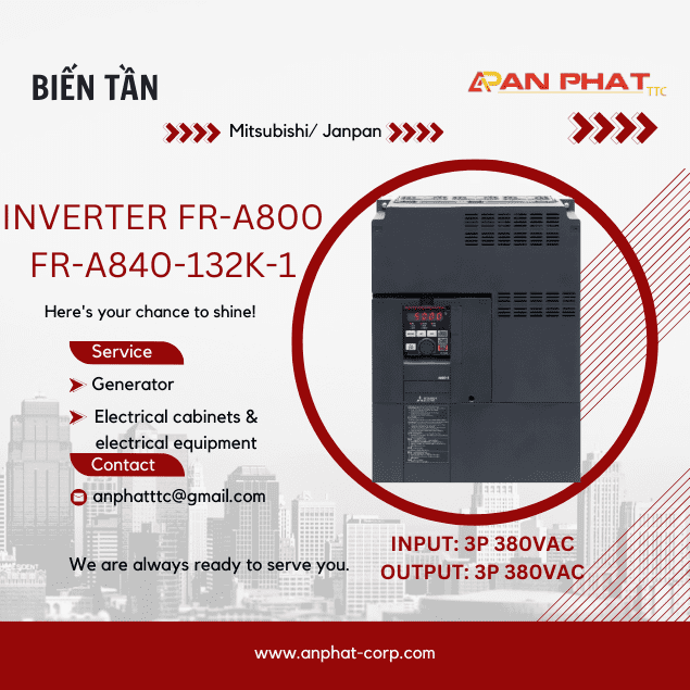 Biến tần Mitsubishi FR-A840-132K-1 132kW 3 Pha 380V