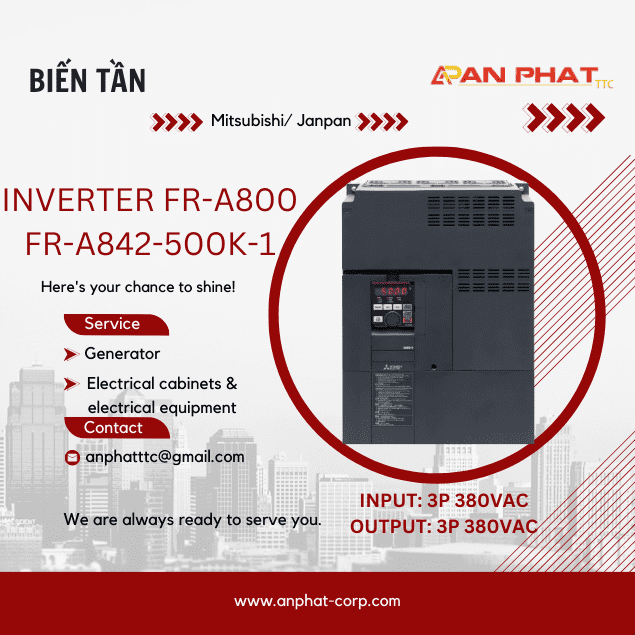 Biến tần Mitsubishi FR-A842-500K-1 500kW 3 Pha 380V