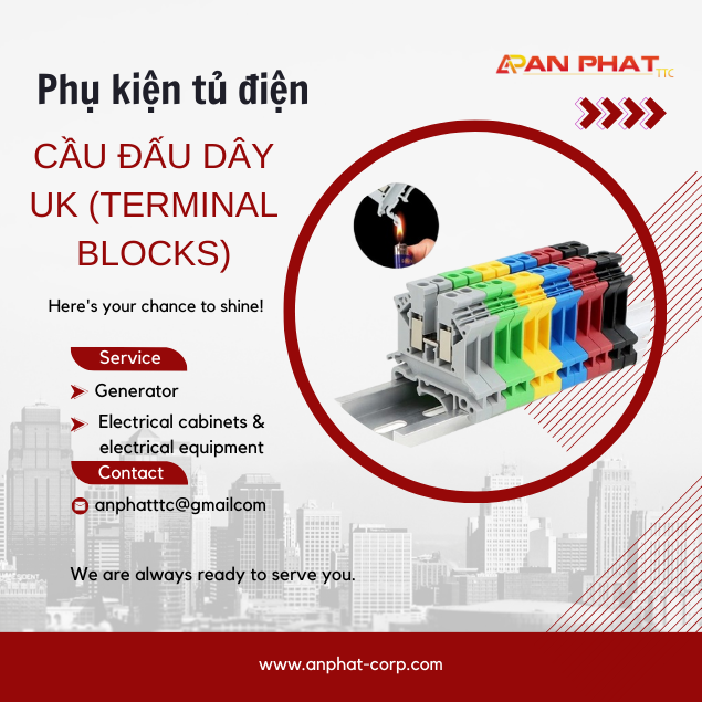 Cầu đấu dây UK-UK2.5B UK3N UK5N UK6N UK10N UK16N (Terminal blocks)