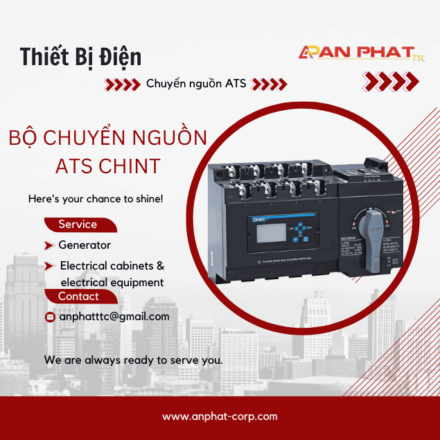 ATS Chint NXZ-250/4A 200A : Bộ chuyển nguồn tự động Chint NXZ 4P 200A