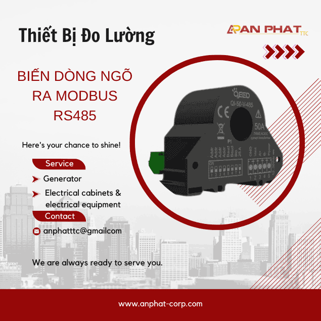 Biến dòng ngõ ra Modbus RS485