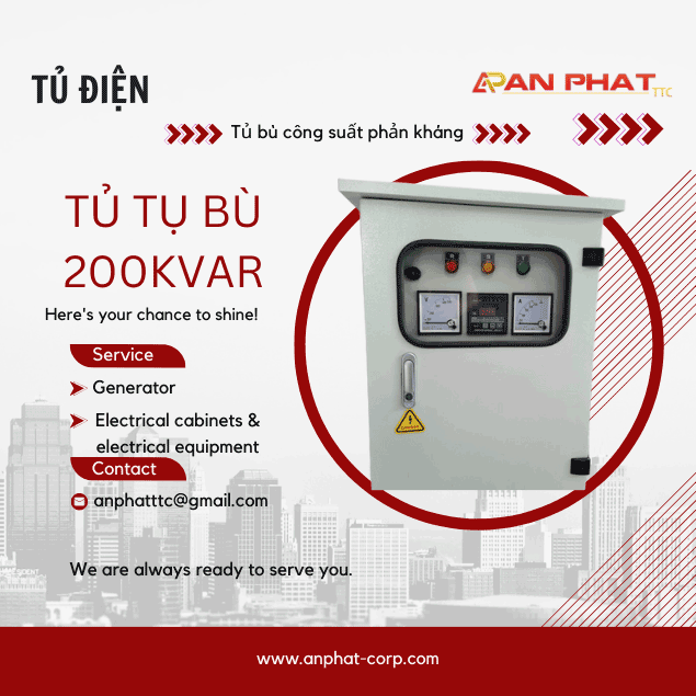 TỦ TỤ BÙ HẠ THẾ 200KVAR